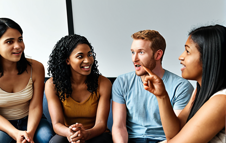 **

A diverse group of people engaged in a lively discussion, some actively listening with empathetic expressions, others gesturing while sharing their perspectives. The scene should convey a sense of open communication and the value of considering multiple viewpoints. Focus on the "Exploring Diverse Perspectives" section of the text.

**