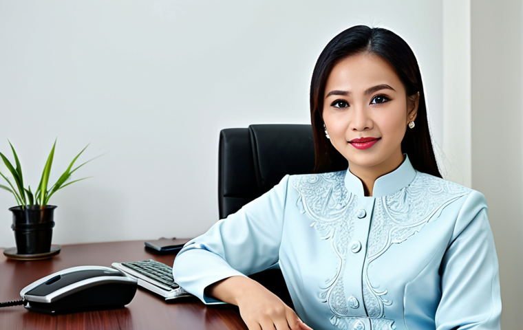 Business Professional**

A professional Malaysian businesswoman in a modest baju kurung, sitting at a desk in a modern Kuala Lumpur office, fully clothed, appropriate attire, safe for work, perfect anatomy, natural proportions, professional photography, high quality.

**